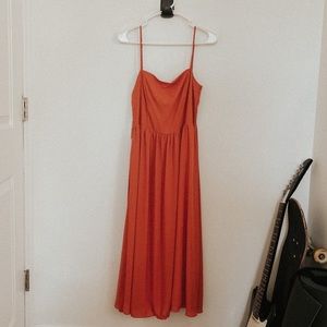 Aritzia Babaton Noel Dress in Sinopia